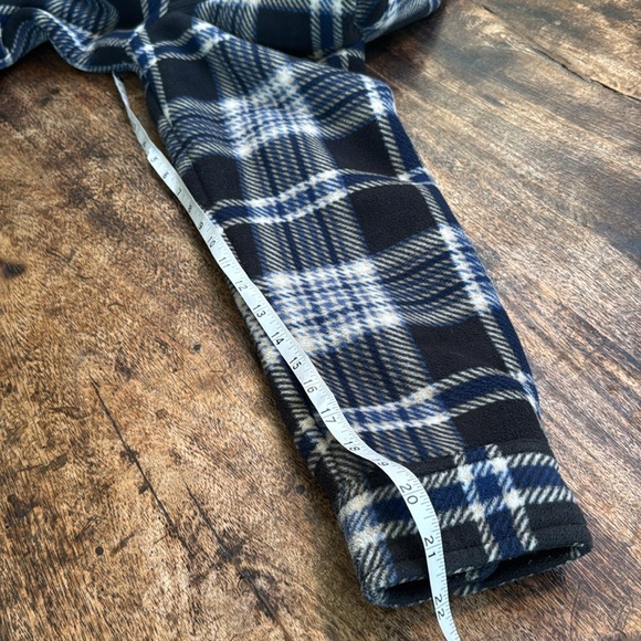 Anchorage expedition Blue Plaid Sherpa-Lined Jacket shacket sz small oversized - Picture 10 of 12